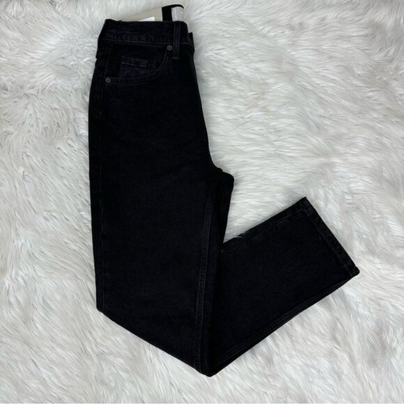 Everlane Women's NWT Black The Original Cheeky‎ Minimalist Jean W26 Crop/L26.5 - Picture 3 of 11